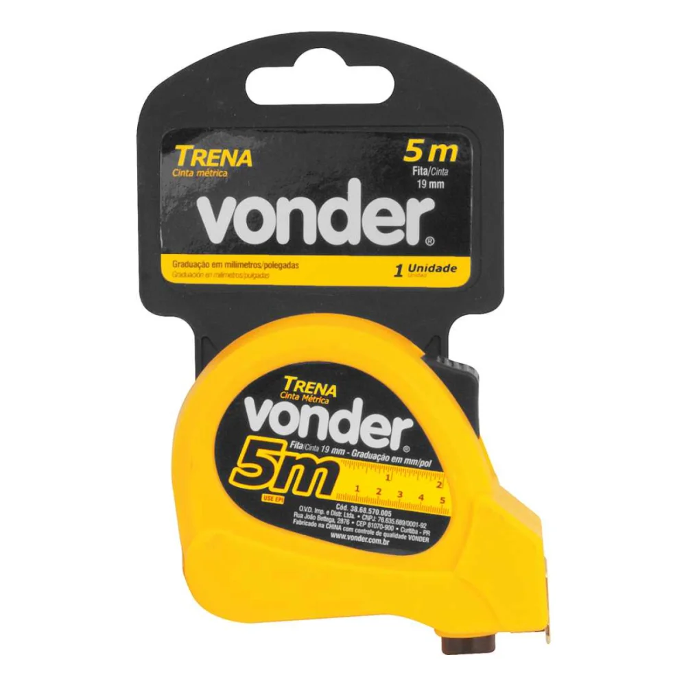 TRENA CURTA DE ACO 5 M X 19 MM - VONDER