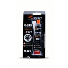 ADESIVO SILICONE PRETO SS151 60G - SIEGER