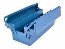 CAIXA METALICA PARA FERRAMENTAS 400 X 200 X 170 MM, AZUL 3 GAVETAS - ORK