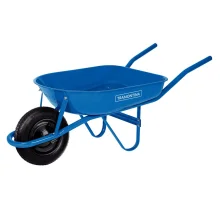 CARRINHO DE MÃO COM CAÇAMBA RASA METÁLICA AZUL 50L - TRAMONTINA
