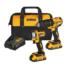 COMBO 20V MAX BRUSHLESS PARAFUSADEIRA / FURADEIRA DE IMPACTO 1/2" (13 MM) DCD7781 + PARAFUSADEIRA DE IMPACTO 1/4" (6,3 MM) DCF7871 + SOFTBAG DCK276D2-BR - DEWALT