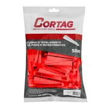 CUNHA PARA NIVELAMENTO DE PISOS SLIM C/ 50 PÇS - CORTAG