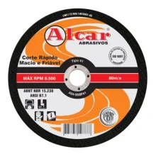 DISCO DE CORTE  4.1/2" X 1.0 MM X 7/8" ABF-7 DC0RN0150 - ALCAR