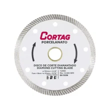 DISCO DE CORTE DIAMANTADO PARA PORCELANATO E CERÂMICA 110 X 20 MM 1807D - CORTAG