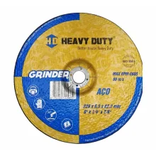 DISCO DE DESBASTE 9" X 1/4" X 7/8" - HEAVY DUTY