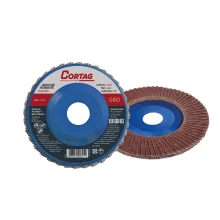 DISCO DE LIXA FLAP 4.1/2" (115 MM), ÓXIDO DE ALUMÍNIO, GRÃO 60 - CORTAG