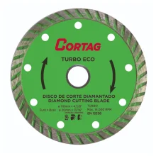 DISCO DIAMANTADO 110 MM TURBO ECO - CORTAG