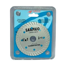 DISCO DIAMANTADO TURBO 110 X 20 MM CORTE A SECO, CINZA - SAMPAIO