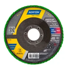 DISCO FLAP 7" (180 X 22 MM) FIBRA STANDARD R244  GRÃO  40 - NORTON