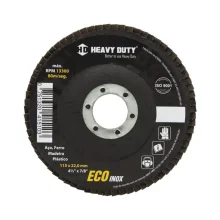 DISCO FLAP ECOINOX 4.1/2", FIBRA CÔNICO, GRÃO  40 - HEAVY DUTY