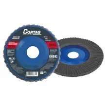 DISCO FLAP PARA PORCELANATO 4.1/2" (115 MM), CARBURETO DE SILICIO, GRÃO 120 - CORTAG