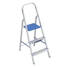 ESCADA DE ALUMINIO DOMESTICA 3 DEGRAUS - ALUMASA