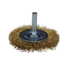 ESCOVA DE AÇO CIRCULAR COM HASTE 1/4" X 3" X 10 MM - HEAVY DUTY