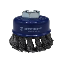 ESCOVA DE AÇO COPO ENTRANÇADA 3" X M14 - HEAVY DUTY