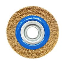 ESCOVA DE AÇO LATONADO CIRCULAR ONDULADA 152.4 X 19 MM - NORTON