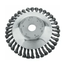 ESCOVA DE AÇO TRANÇADA PARA ROÇADEIRA, 200 MM - MISTER