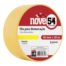 FITA ADESIVA PARA DEMARCACAO 48 MM X 30 M AMARELA - NOVE 54