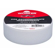 FITA ANTIDERRAPANTE 50 MM X 20 M TRANSPARENTE - WORKER