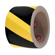 FITA DE DEMARCACAO ZEBRADA SEM ADESIVO 7 CM X 200 M AMARELA/PRETA - WORKER