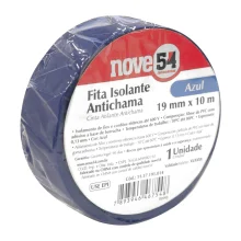 FITA ISOLANTE ANTICHAMA 19 MM X 10 M AZUL - NOVE 54