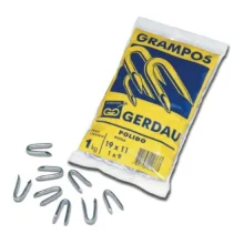 GRAMPO PARA CERCA 1" X 9" (19 X 11) POLIDO, 1 KG - GERDAU