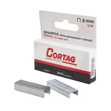 GRAMPO PARA GRAMPEADOR MANUAL, 8 MM, COM 1000 PEÇAS - CORTAG