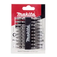 JOGO DE BITS PONTA PHILLIPS 2 X 110 MM C/ 10 PÇS D-34849 - MAKITA