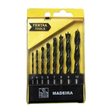 JOGO DE BROCA MADEIRA 8 PECAS 3-10MM (1204) - FERTAK