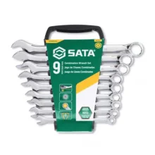 JOGO DE CHAVES COMBINADAS 08 A 19 MM ST09020G, C/ 9 PÇS - SATA