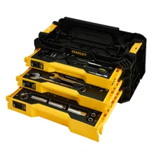 JOGO DE FERRAMENTAS / CAIXA BAÚ COM 3 GAVETAS C/ 126 PÇS STMT98107-LA - STANLEY