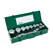 JOGO DE SOQUETES ESTRIADOS 3/4", COM 15 PEÇAS, ST09015SJ - SATA