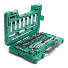 JOGO DE SOQUETES SEXTAVADOS 1/2" DE 1/2" ST09006SJ, C/ 46 PÇS - SATA