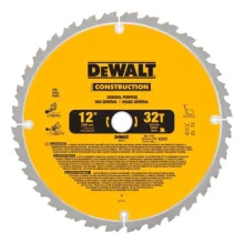 LAMINA DE SERRA CIRCULAR E ESQUADRIA 12" PARA MADEIRA COM 32 DENTES DW3123 - DEWALT