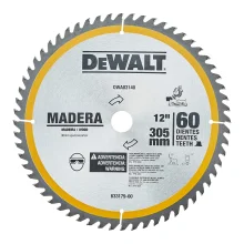 LÂMINA DE SERRA CIRCULAR E ESQUADRIA 12" PARA MADEIRA COM 60 DENTES DWA03140 - DEWALT