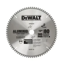 LÂMINA DE SERRA ESQUADRIA 12" 80 DENTES ALUMÍNIO DWA03230 - DEWALT