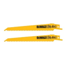 LÂMINA DE SERRA SABRE  6" PARA MADEIRA, COM 2 PEÇAS, DW4802-2 Z - DEWALT