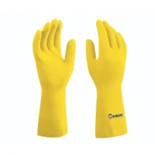 LUVA DE LÁTEX FORRADA AMARELA T° 7 (P) - IMBAT