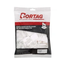 NIVELADOR PARA PISOS CERÂMICOS E PORCELANATOS 3.0 MM TRANSPARENTE C/ 50 PÇS - CORTAG