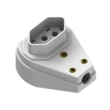 PLUGUE FÊMEA 3P GIGANTE 20A CINZA - ILUMI