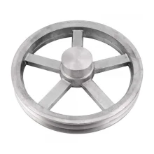 POLIA DE ALUMÍNIO 2 CANAIS A 250 MM, SEM FURO - VONDER