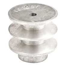 POLIA DE ALUMÍNIO 2 CANAIS B 110 MM - VONDER