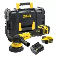 POLITRIZ ROTO ORBITAL 20V MAX 5" (127 MM) 2 BATERIAS 4 AH, CARREGADOR E MALETA PROSTACK SBE150M2T-BR - STANLEY