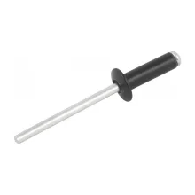 REBITE DE REPUXO EM ALUMÍNIO 4.0 X 12.0 MM, PACOTE COM 100 PEÇAS, PRETO - NOVE 54