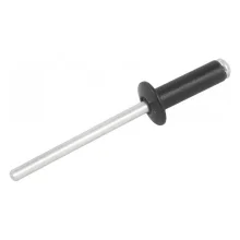 REBITE DE REPUXO EM ALUMÍNIO PRETO 3.2  X 10.0 MM, PACOTE COM 100 PEÇAS, POLIDO - NOVE 54