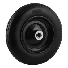 RODA COMPLETA COM PNEU MACIÇO, ARO 8", FURO 1", CAPAC. 100 KG - VONDER