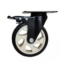 RODÍZIO GIRATÓRIO 80 X 105 MM PRETO COM FREIO (8092) - COLSON