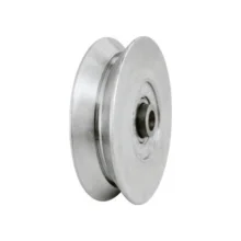 ROLDANA DE FERRO 3 X 19 MM, EM V, COM PARAFUSO E BUCHA, POLIDA - DE TONI