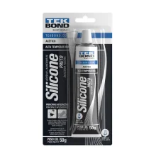 SILICONE ALTA TEMPERATURA PRETO ACETICO 50G - TEK BOND