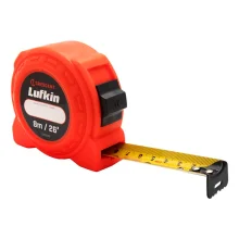 TRENA METRICA CURTA, FITA DE ACO, 8 M X 1", L525CME - LUFKIN