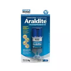 ADESIVO EPÓXI ARALDITE TRANSPARENTE 6G SERINGA BLISTER - TEKBOND